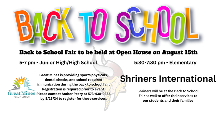 Back to School Fair Open House Flyer